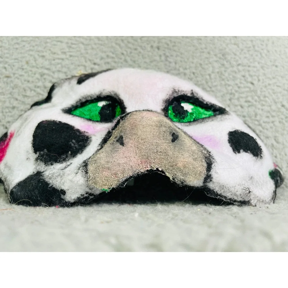 Novelty Cow Mask Costume‎ Cosplay Animal Handmade Decorative Funky Therian